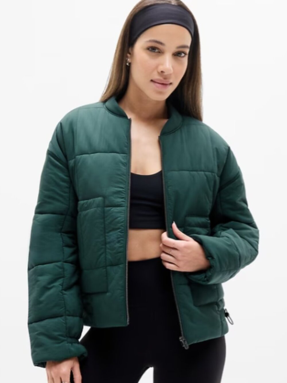 Athleta Evergreen Jacket - Size L - Pine